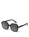Izipizi Square Sunglasses, 49mm In Black