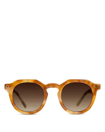Izipizi Sun Echo Round Sunglasses, 52mm In Brown