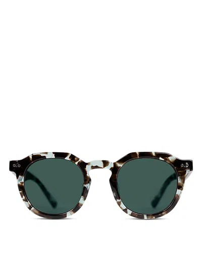 Izipizi Sun Echo Round Sunglasses, 52mm In Green