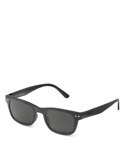 Izipizi Sun Ray Rectangular Sunglasses, 43mm In Black