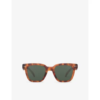 Izipizi Sun Road Tortoiseshell Rectangle-frame Acetate Sunglasses