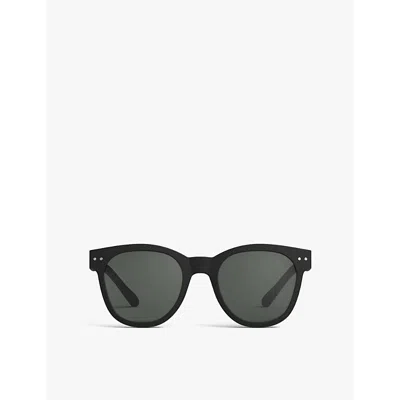 Izipizi Womens Black #n Oversized Square-framed Sunglasses In Black