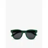 Izipizi Womens Green #n Oversized Square-framed Sunglasses