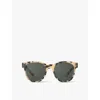 Izipizi Womens Light Tortoise #n Oversized Square-framed Sunglasses