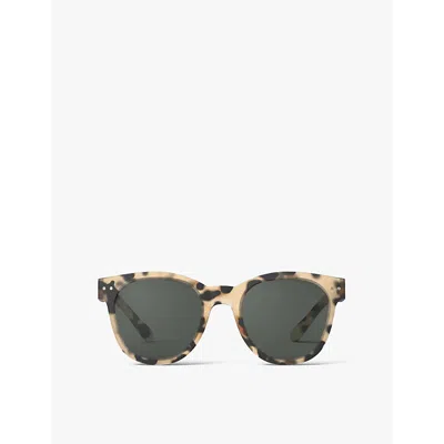 Izipizi Womens Light Tortoise #n Oversized Square-framed Sunglasses In Light Tortoise