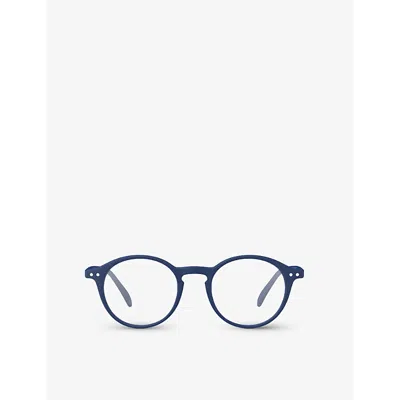 Izipizi Women's Vy #d Round-frame Polycarbonate Reading Glasses In Navy