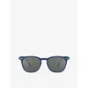 Izipizi Womens Navy #e Square-framed Sunglasses In Navy
