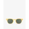 Izipizi Slmscc135 #c C135 Square Sunglasses In Yellow Honey