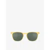 IZIPIZI IZIPIZI WOMEN'S YELLOW HONEY #E SQUARE-FRAME ACETATE SUNGLASSES