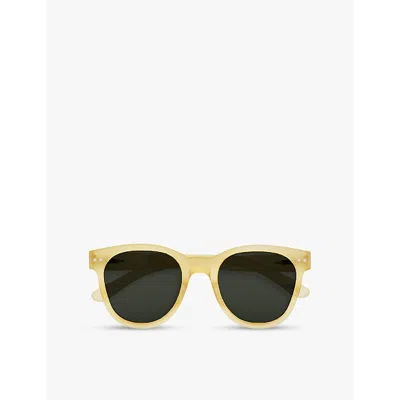 Izipizi Womens Yellow Honey #n Oversized Square-framed Sunglasses In Yellow Honey