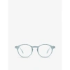 Izipizi Womens Blue #d Round-frame Polycarbonate Reading Glasses