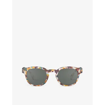Izipizi Womens Blue Tortoise #c Square-frame Polycarbonate Sunglasses