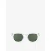 Izipizi Womens #c Crystal Square-frame Acetate Reading Sunglasses