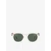 Izipizi Womens #c Sandstorm Square-frame Acetate Sunglasses