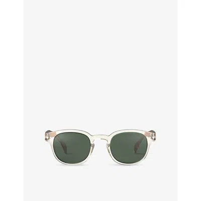 Izipizi Womens #c Sandstorm Square-frame Acetate Sunglasses