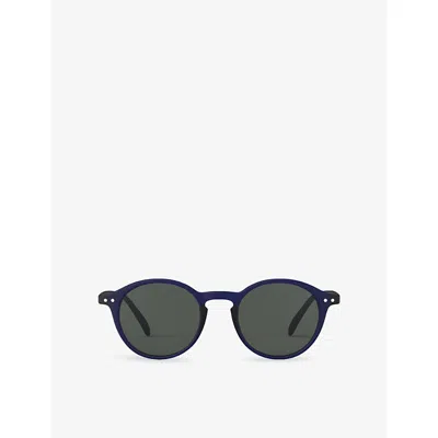 Izipizi Womens #d Round-frame Acetate Sunglasses Midnight Blue