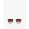 Izipizi Womens #d Vintage Round-frame Acetate Sunglasses