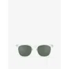 Izipizi Womens #e Crystal Square-frame Acetate Sunglasses