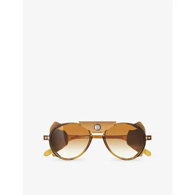 Izipizi Womens  Cliff Pilot-frame Acetate Sunglasses