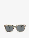 Izipizi Womens #l Square-framed Light Tortoise Sunglasses In Light Tortoise