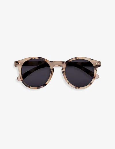 Izipizi Womens #m Round-framed Black Sunglasses