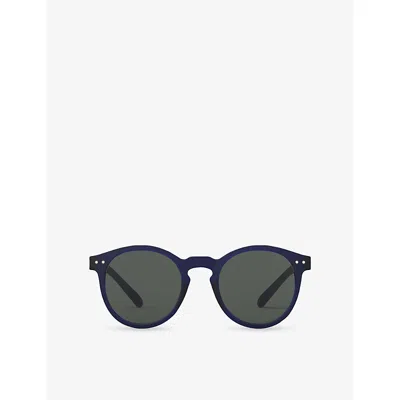 Izipizi Womens #m Round-frame Acetate Sunglasses Midnight Blue