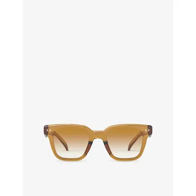 Izipizi Womens Sun Road Rectangle-frame Acetate Sunglasses In Brown