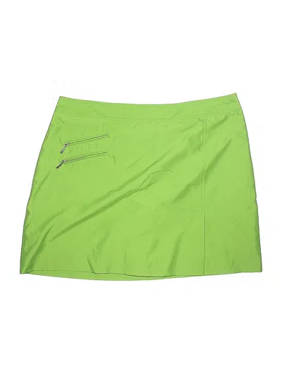 Pre-owned Izod Active Skort In Green