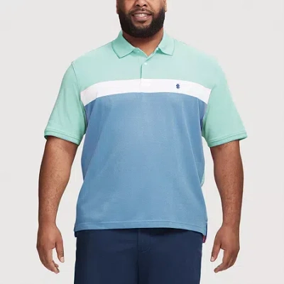 Izod Advantage Performance Big And Tall Mens Classic Fit Short Sleeve Polo Shirt In Multi