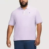 Izod Advantage Performance Big And Tall Mens Classic Fit Short Sleeve Polo Shirt In Purple