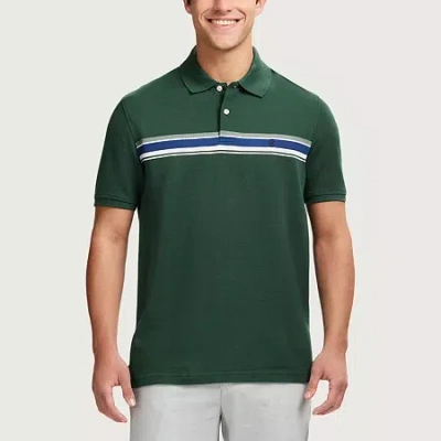 Izod Advantage Performance Colorblock Mens Classic Fit Short Sleeve Polo Shirt In Multi