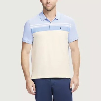 Izod Advantage Performance Mens Classic Fit Short Sleeve Polo Shirt In Neutral