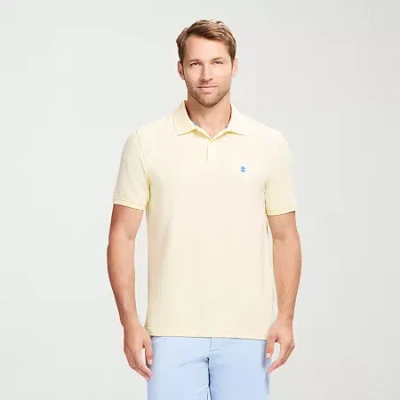 Izod Advantage Performance Mens Classic Fit Short Sleeve Polo Shirt In Yellow