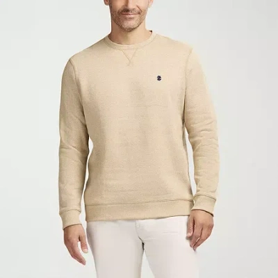 Izod Advantage Performance Mens Crew Neck Long Sleeve Sweatshirt In Nude