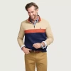 Izod Advantage Performance Mens Long Sleeve Quarter-zip Pullover In Multi