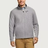 Izod Advantage Performance Shaker Mens Fleece Water Resistant Midweight Jacket In Gray