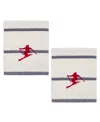 Izod Alpine Cotton 2-pack Hand Towel Set, 16" X 28" In White