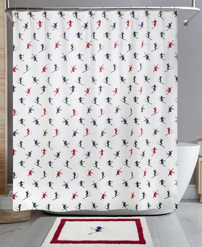 Izod Alpine Shower Curtain, 72" X 72" In Blue