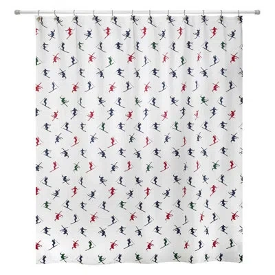 Izod Alpine Shower Curtain In White