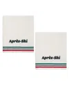 Izod Apres Ski Cotton 2-pack Hand Towel Set, 16" X 28" In White