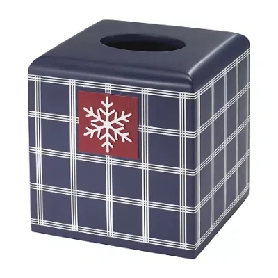 Izod Aspen Tissue Box Cover In Blue