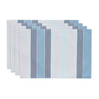 Izod Breakers Stripe 4-pc. Placemat In Blue