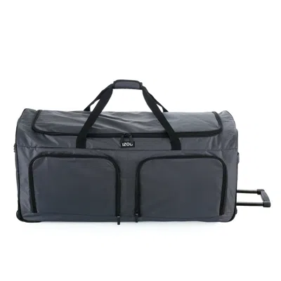Izod Capri 36 Inch Large Softside Rolling Duffel Bag With Wheels And Handle In Gray