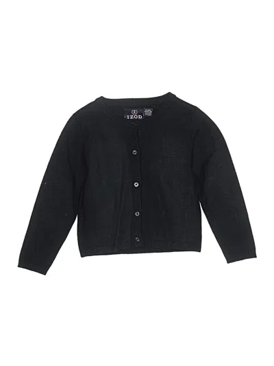 Pre-owned Izod Kids' Cardigan Sweater In Black