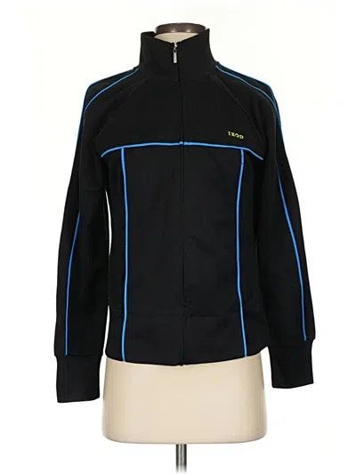 Pre-owned Izod Cardigan Sweater In Black