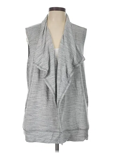 Pre-owned Izod Cardigan Sweater In Gray