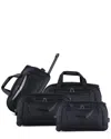 Izod Carol 4pc Soft Shell Lightweight Duffel 360 Set