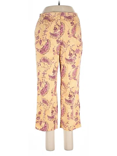 Pre-owned Izod Casual Pants In Yellow