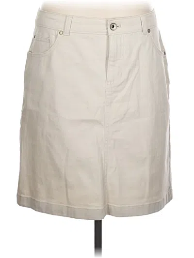 Pre-owned Izod Casual Skirt In Ivory