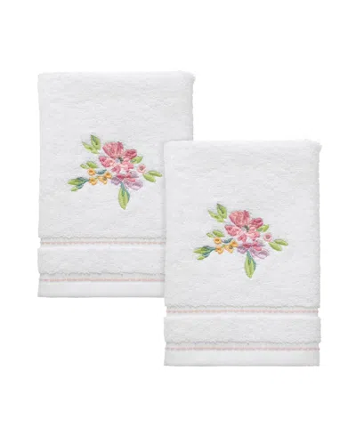 Izod Catalina 2-pc. Fingertip Towel Set, 11" X 18" In White